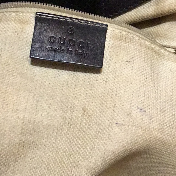 Gucci vintage. Beige and Brown. Medium size. - Picture 8 of 10